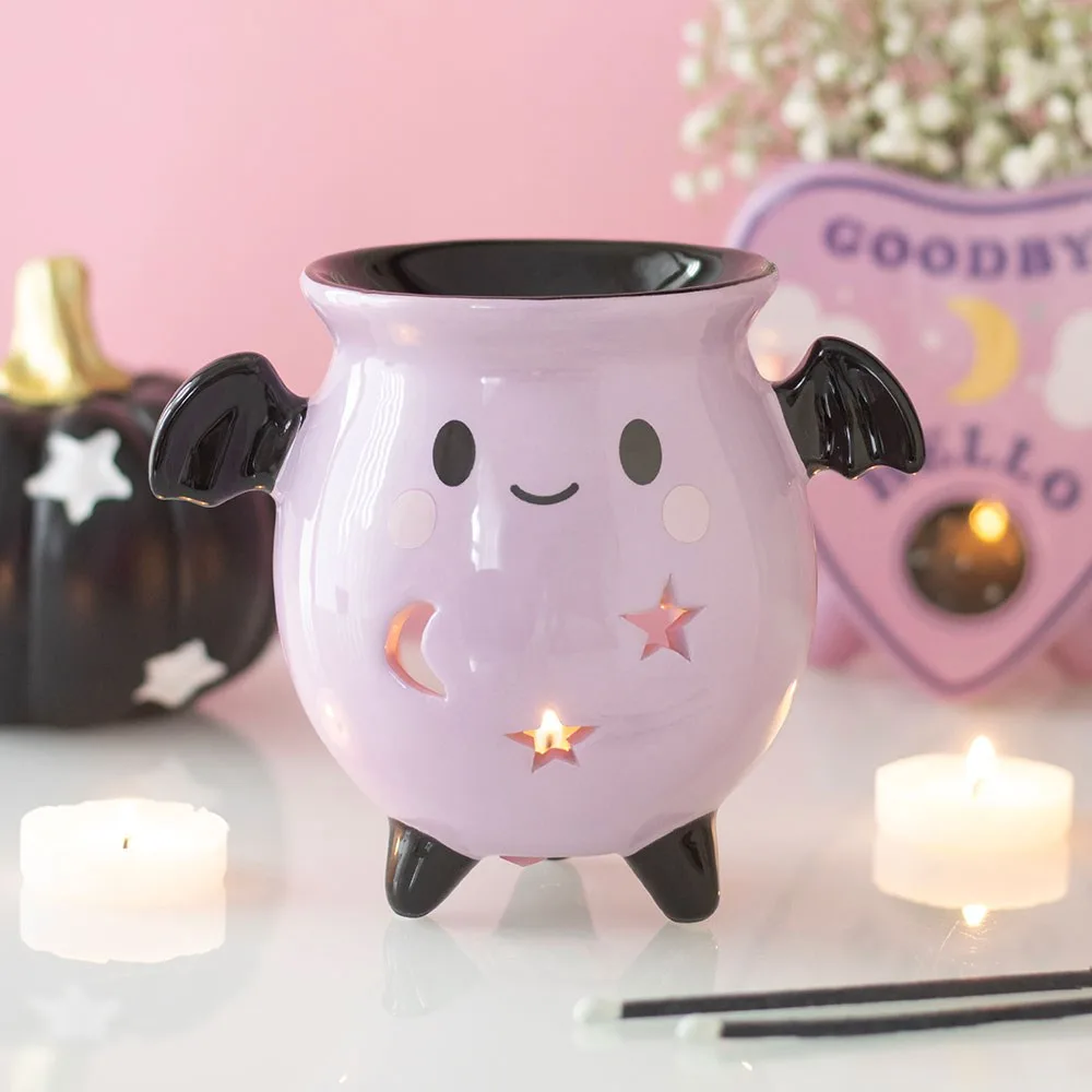 Pastel Bat Brew Cauldron Oil Burner Pastel Bat Brew Cauldron Oil Burner