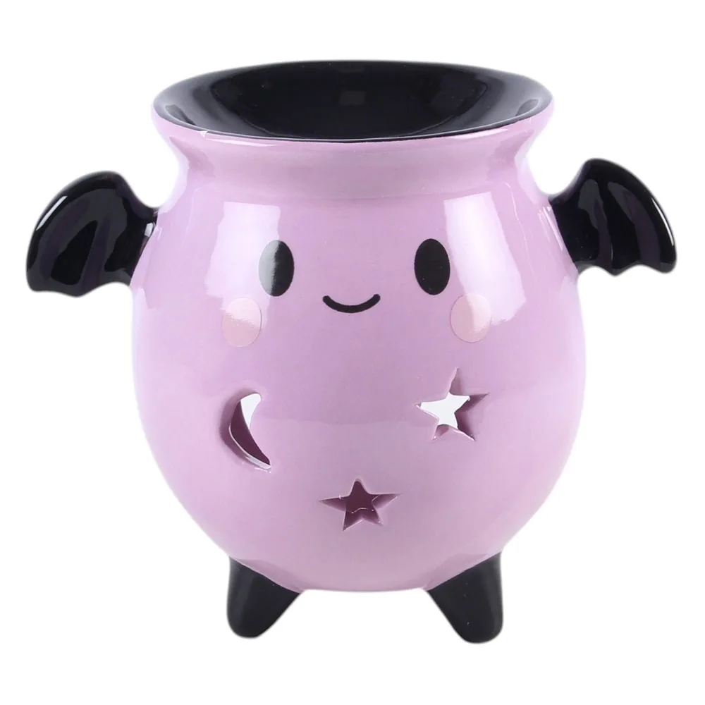 Pastel Bat Brew Cauldron Oil Burner - Image 2
