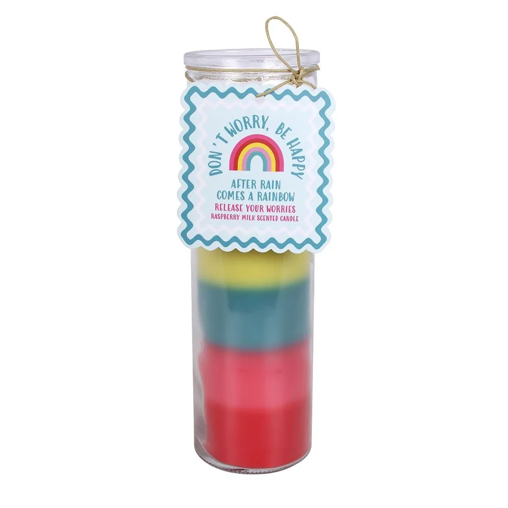 Striped Raspberry Milk Scented Tube Candle Striped Raspberry Milk Scented Tube Candle