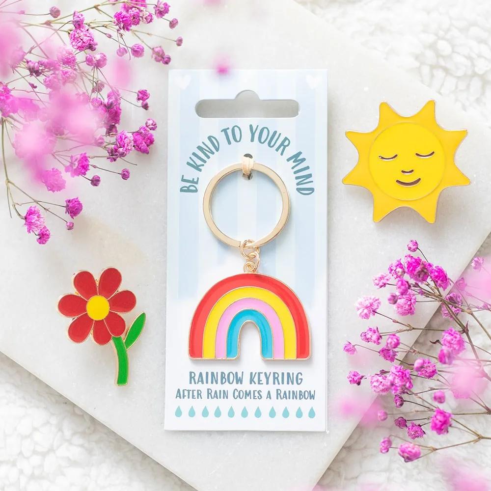 Be Kind to Your Mind Rainbow Keyring Be Kind to Your Mind Rainbow Keyring