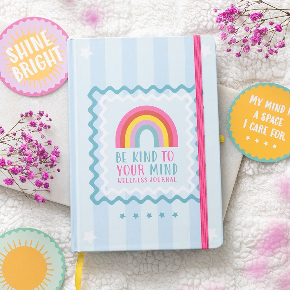 Be Kind to Your Mind A5 Wellness Journal with Citrine Pen Be Kind to Your Mind A5 Wellness Journal with Citrine Pen