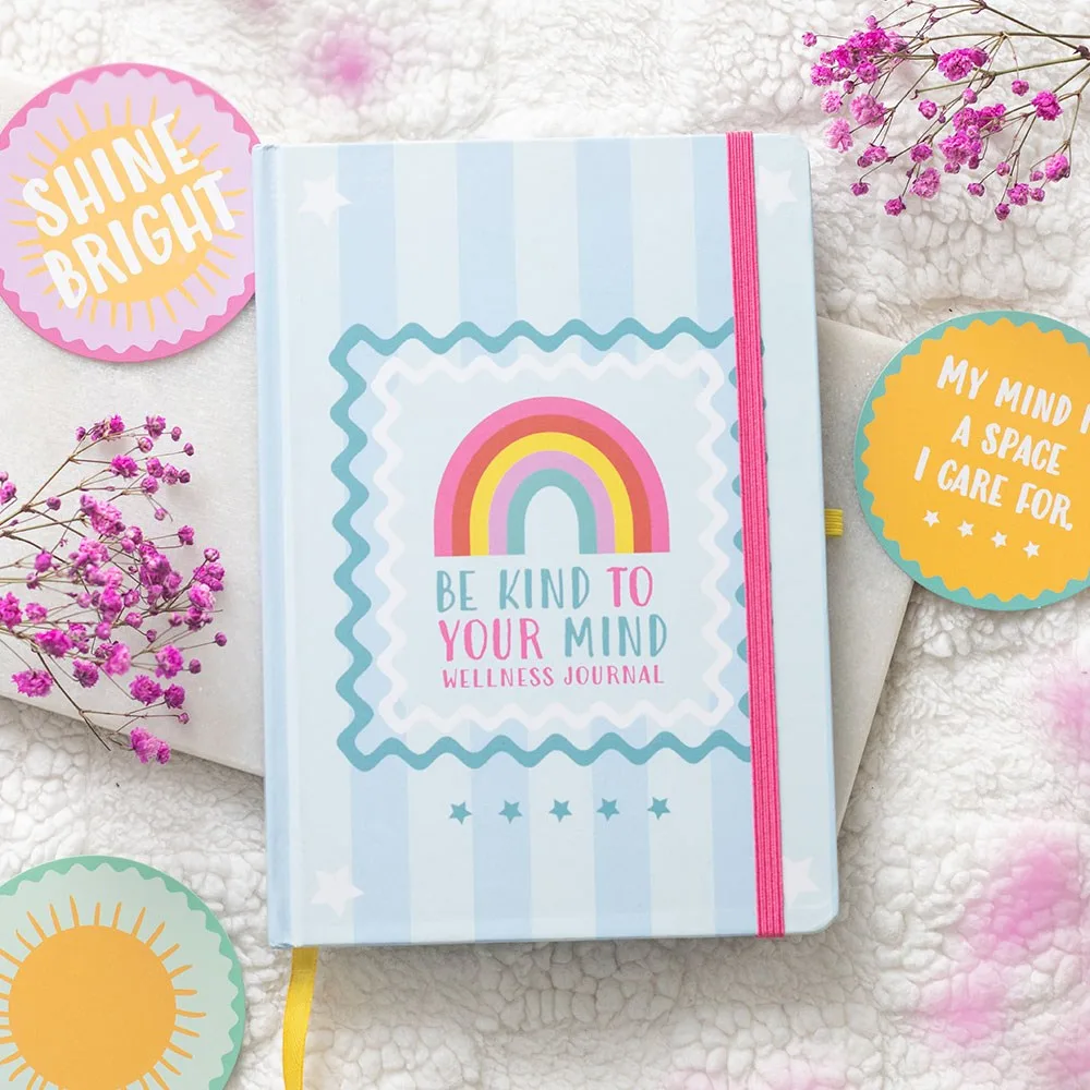 Be Kind to Your Mind A5 Wellness Journal with Citrine Pen Be Kind to Your Mind A5 Wellness Journal with Citrine Pen