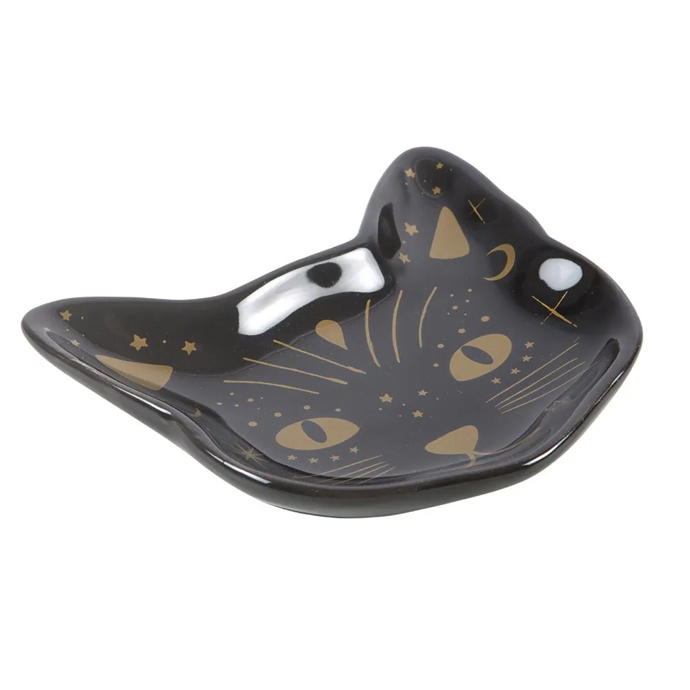 Magick Black Cat Face Trinket Dish - Image 3