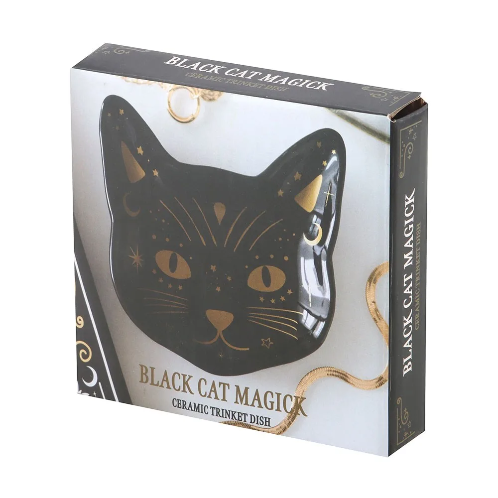 Magick Black Cat Face Trinket Dish - Image 4