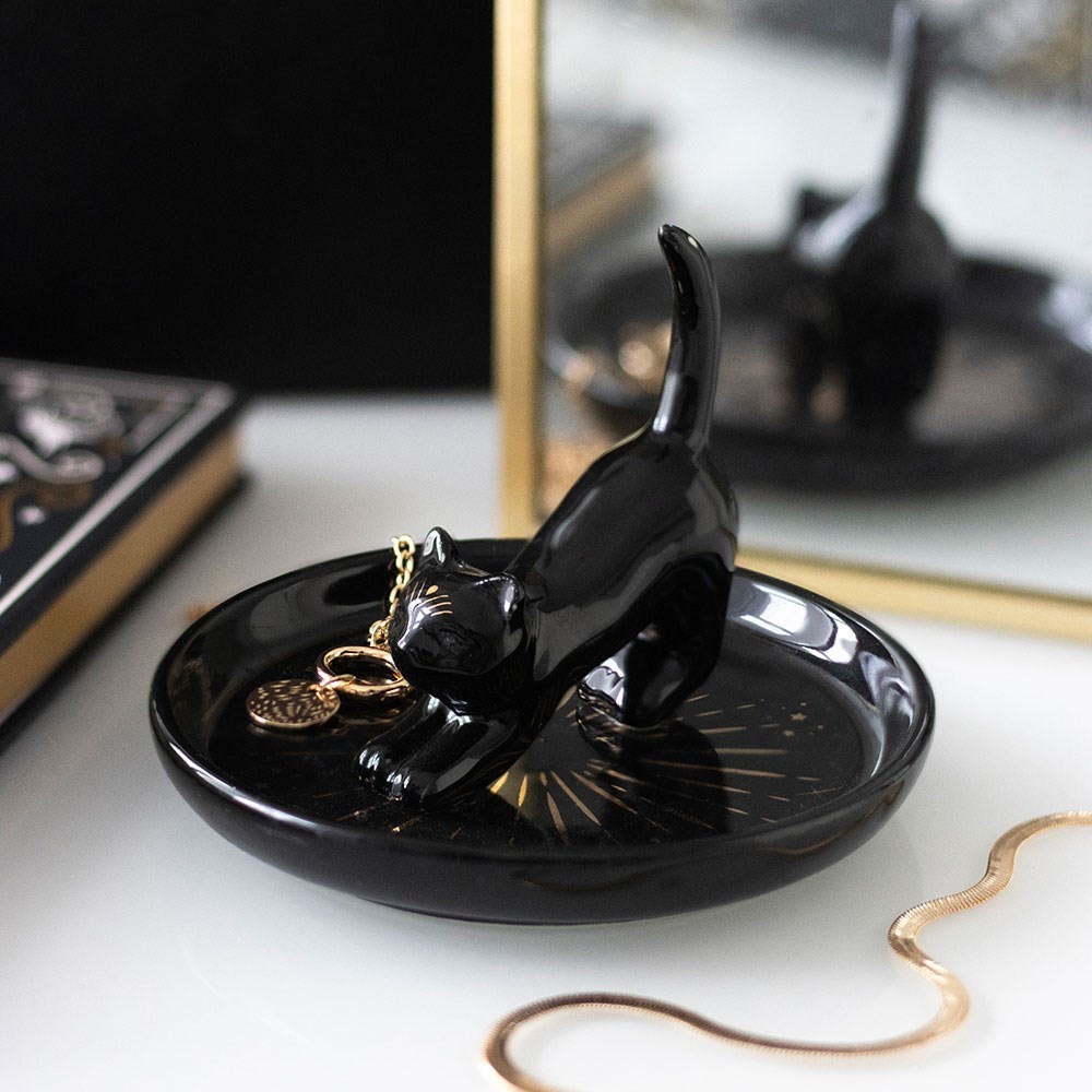 Black Cat Magick Trinket Dish Black Cat Magick Trinket Dish