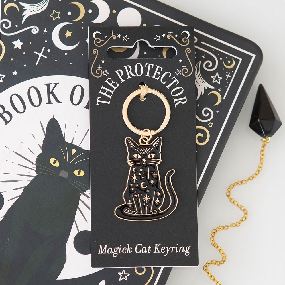 The Protector Magick Black Cat Keyring The Protector Magick Black Cat Keyring