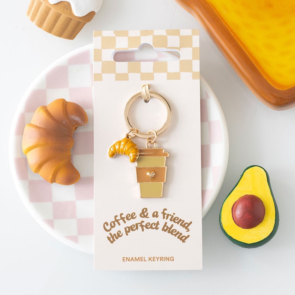 Coffee and a Friend Keyring Coffee and a Friend Keyring