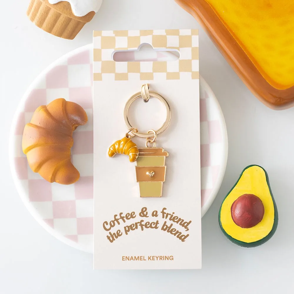 Coffee and a Friend Keyring Coffee and a Friend Keyring