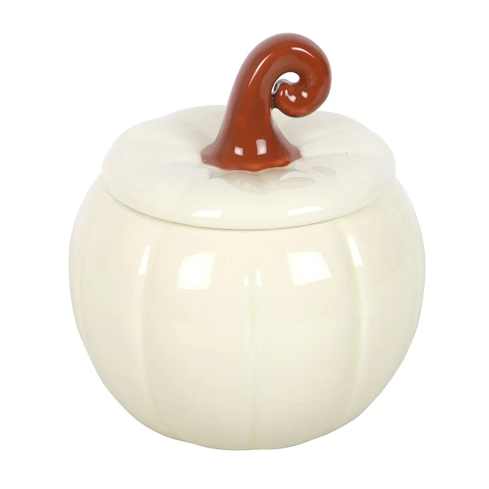 White Curly Pumpkin Oil Burner - Image 2