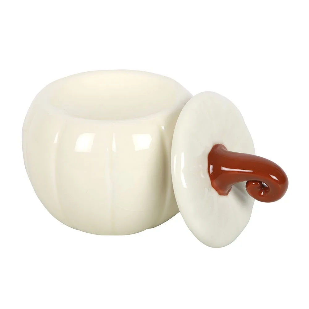 White Curly Pumpkin Oil Burner - Image 3