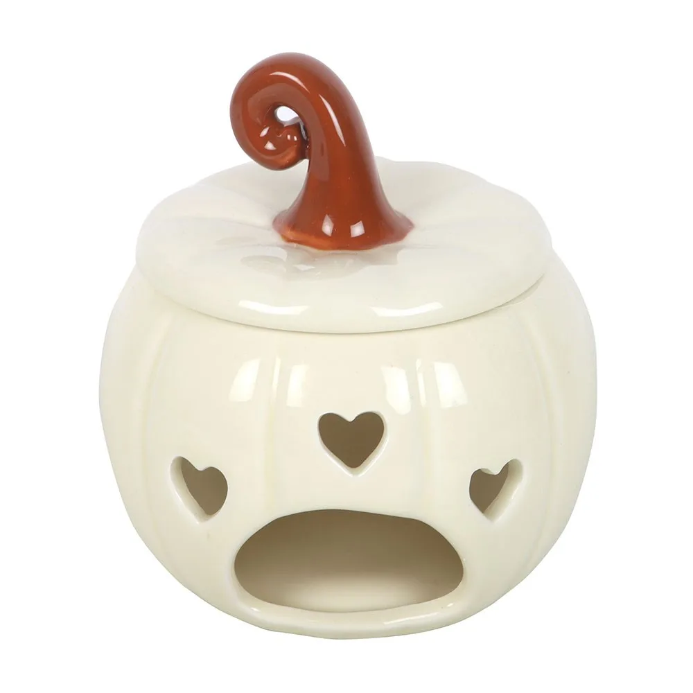 White Curly Pumpkin Oil Burner - Image 4