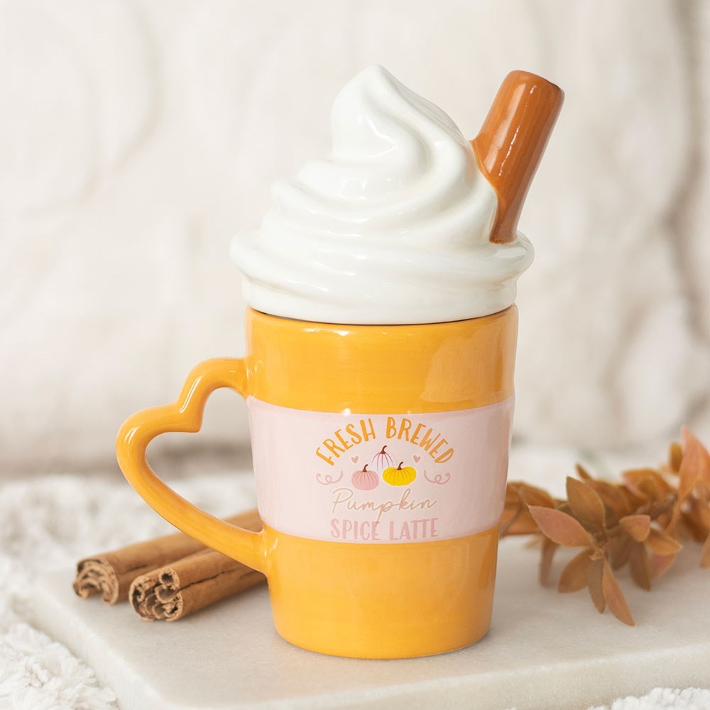 Fresh Brewed Pumpkin Spice Latte Lidded Mug Fresh Brewed Pumpkin Spice Latte Lidded Mug