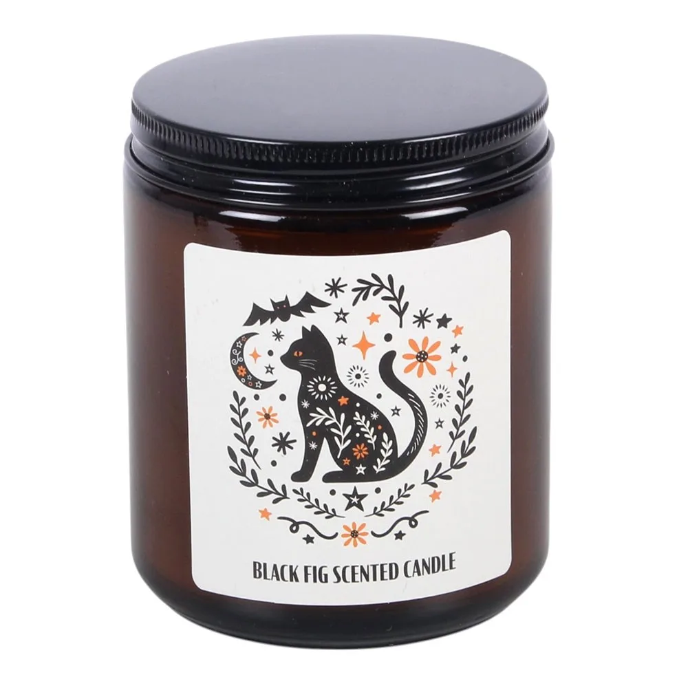 Frightful Folk Cat Black Fig Scented Candle - Image 2