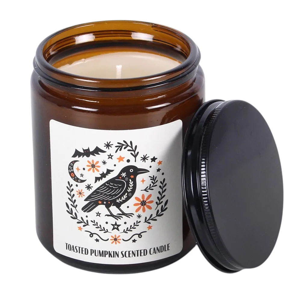 Frightful Folk Raven Toasted Pumpkin Scented Candle - Image 3