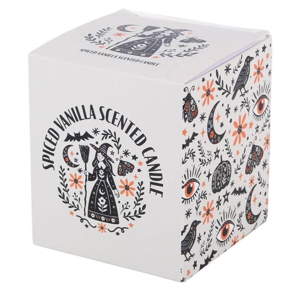 Frightful Folk Print Spiced Vanilla Scented Candle - Image 4