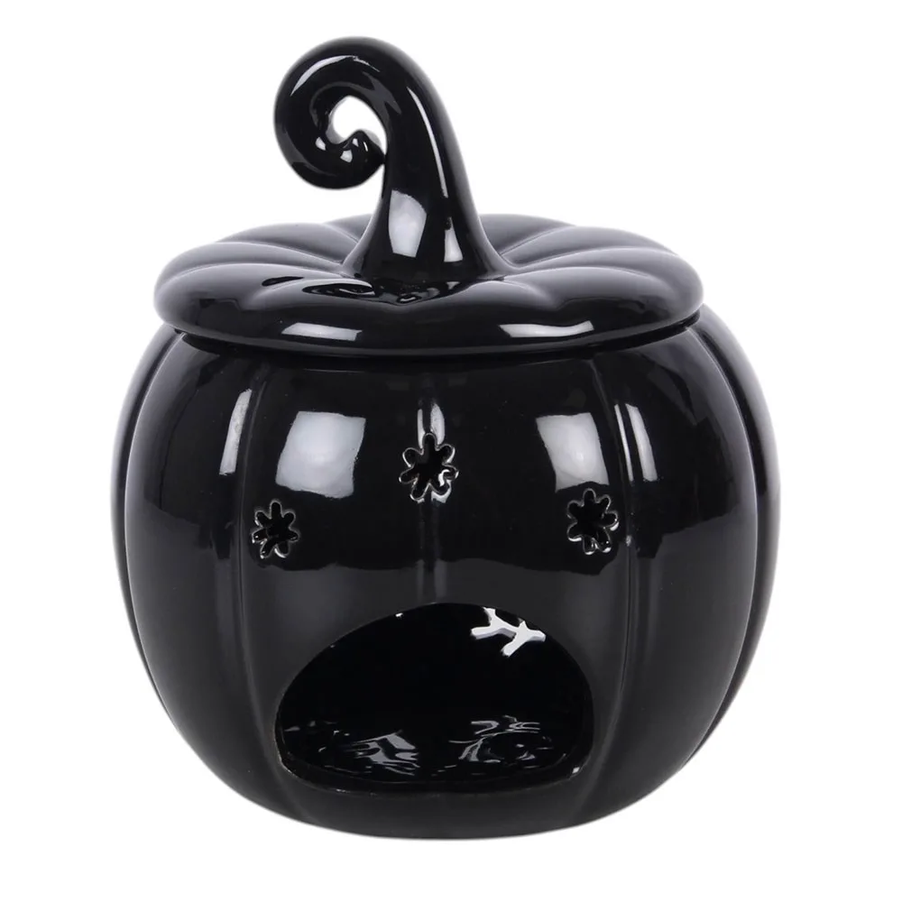 Black Folk Pumpkin Oil Burner and Wax Warmer - Image 5