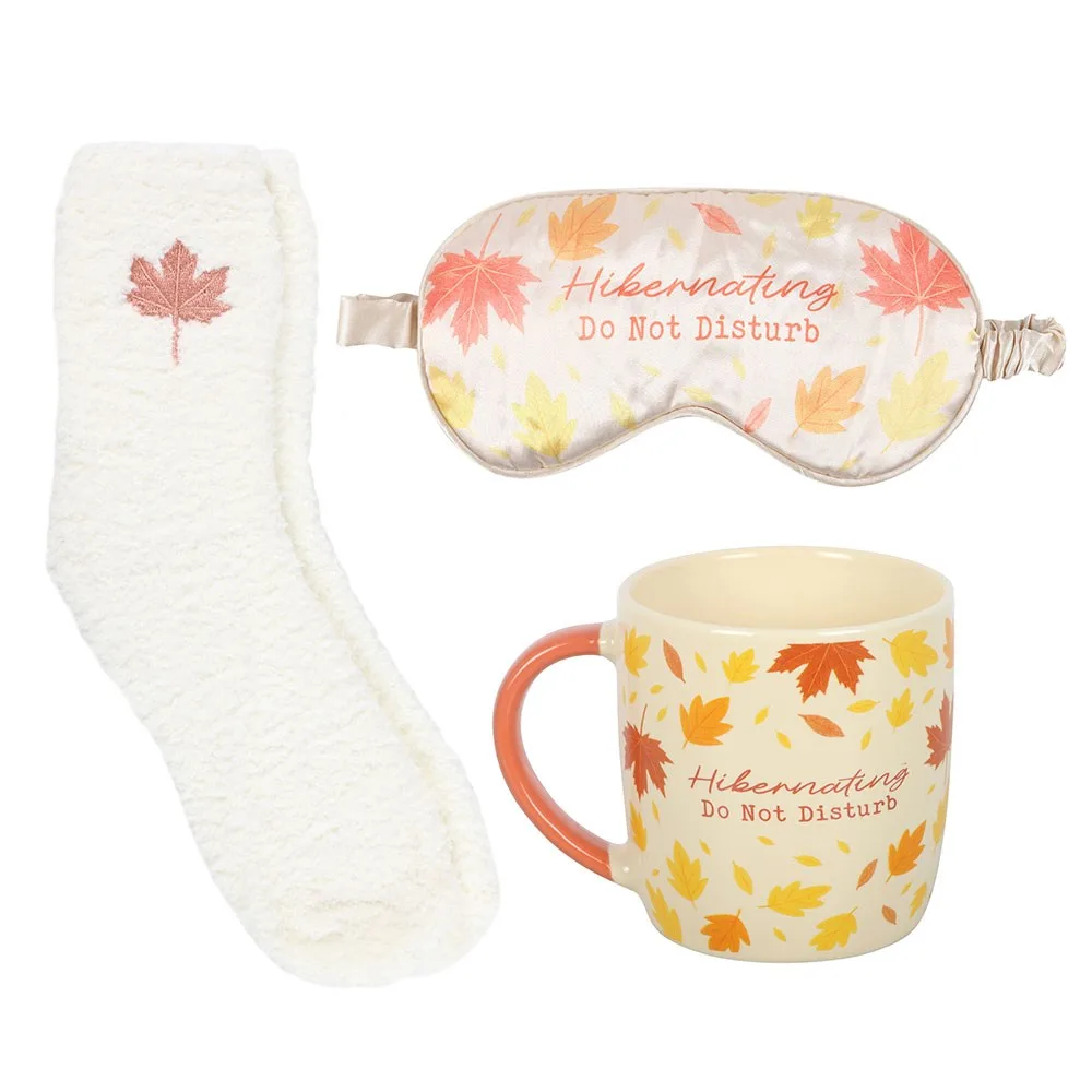 Autumn Hibernation Kit with Mug, Socks and Eye Mask - Image 4