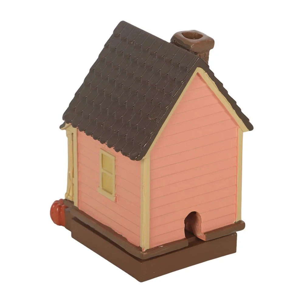 Pink House Incense Cone Burner with Pumpkins - Image 4