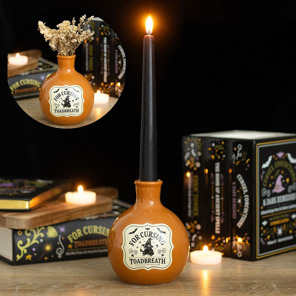 Toadbreath Potion Bottle Vase and Candle Holder Toadbreath Potion Bottle Vase and Candle Holder