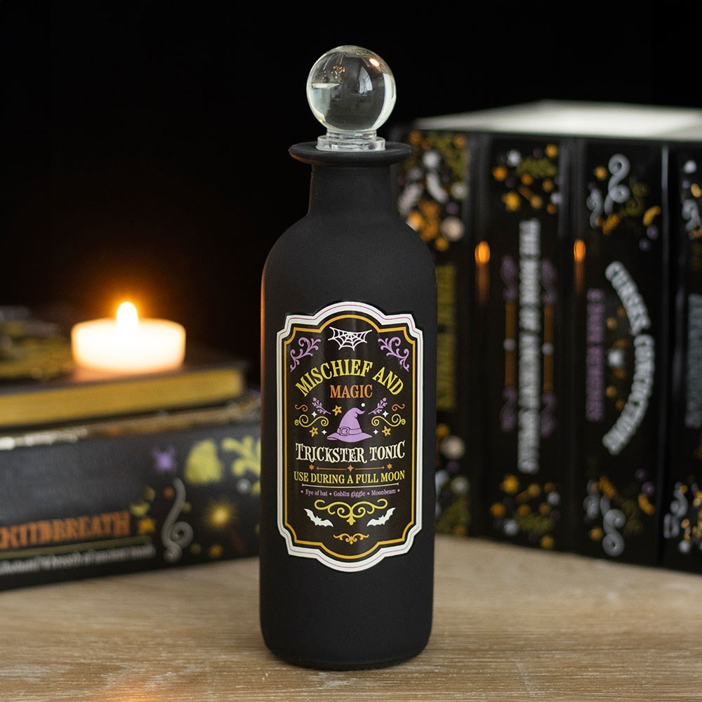 Mischief and Magic Decorative Glass Potion Bottle Mischief and Magic Decorative Glass Potion Bottle