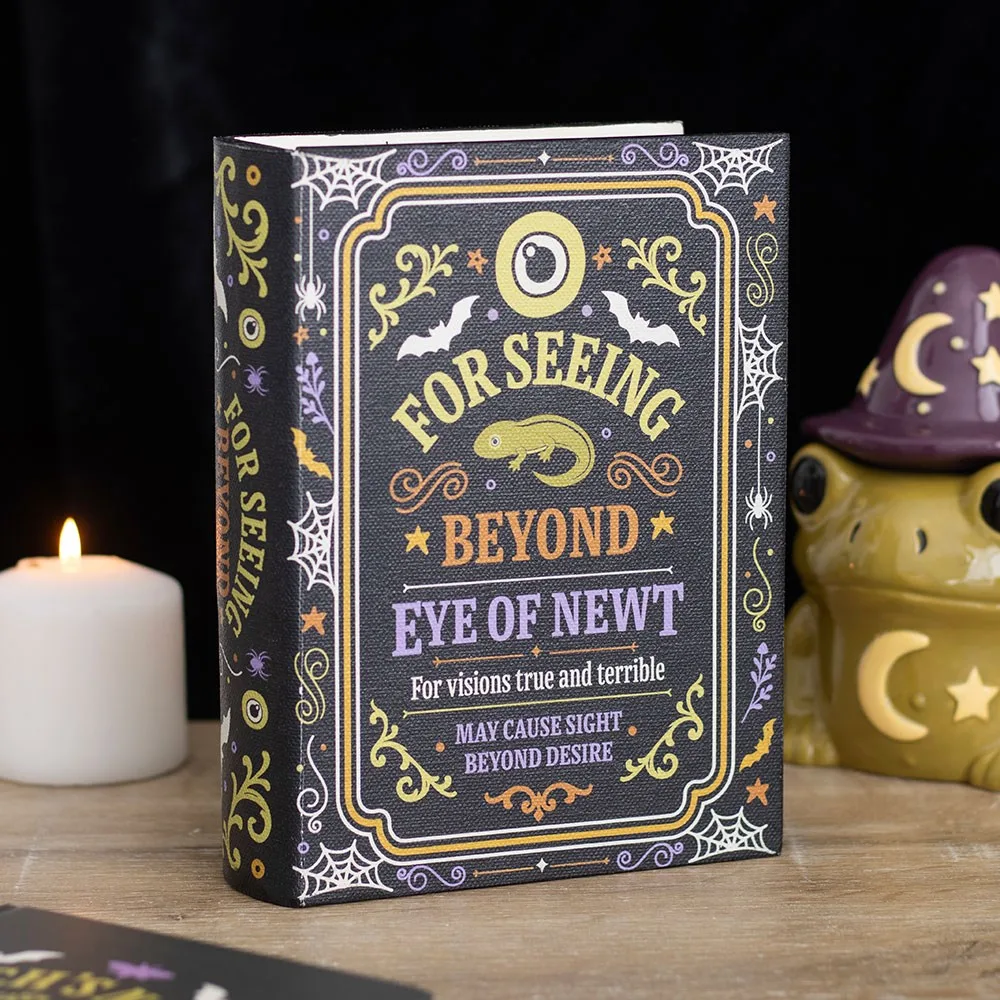 Eye of Newt Spell Book Shaped Storage Box Eye of Newt Spell Book Shaped Storage Box