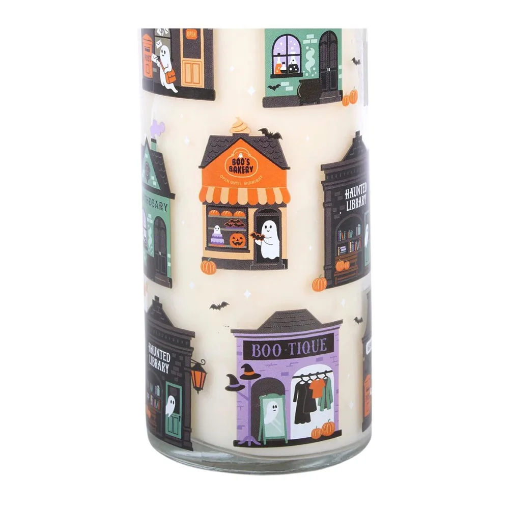 Spooky Street Pumpkin Cinnamon Roll Tube Candle - Image 4