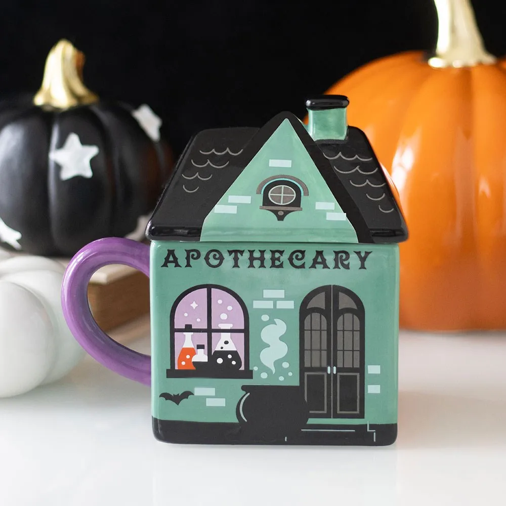 Apothecary Shop Lidded Mug Apothecary Shop Lidded Mug