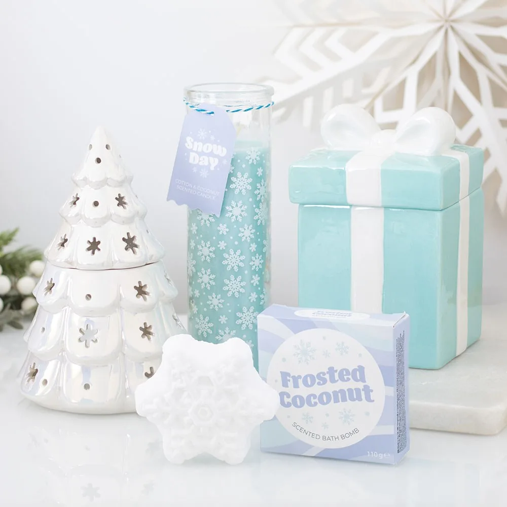 Iridescent Blue Snowflake Oil Burner and Wax Warmer, photo 6 of 7