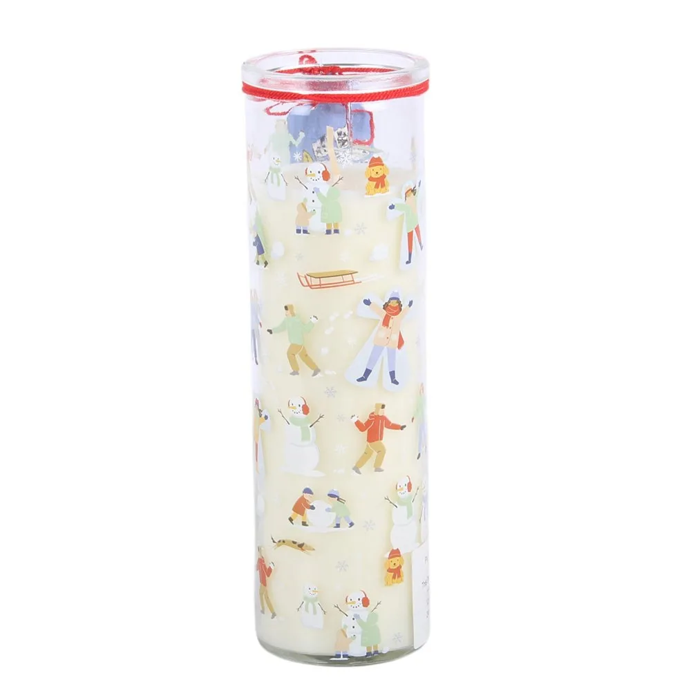 Snow Much Fun Print Frosty Vanilla Tube Candle - Image 3
