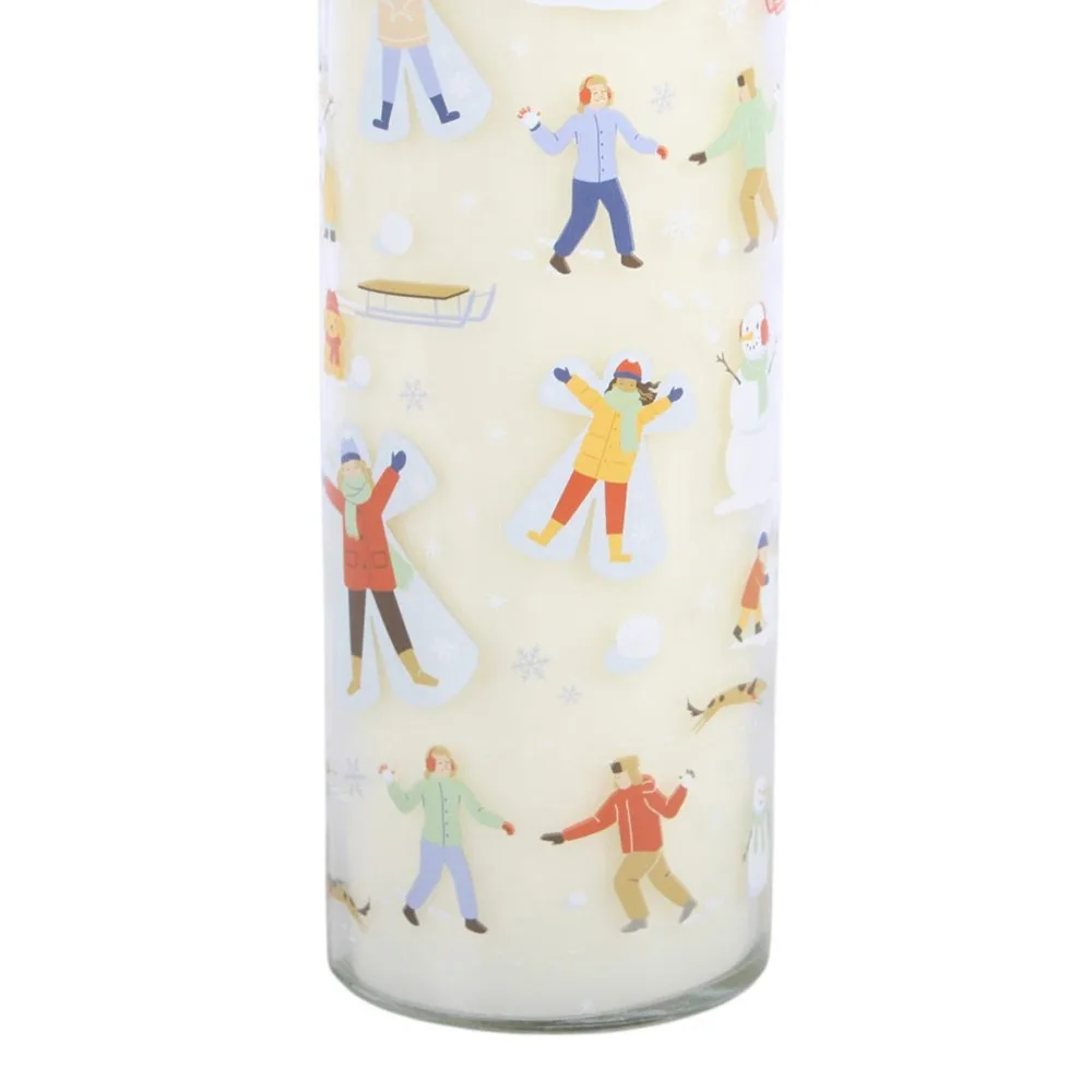 Snow Much Fun Print Frosty Vanilla Tube Candle - Image 4