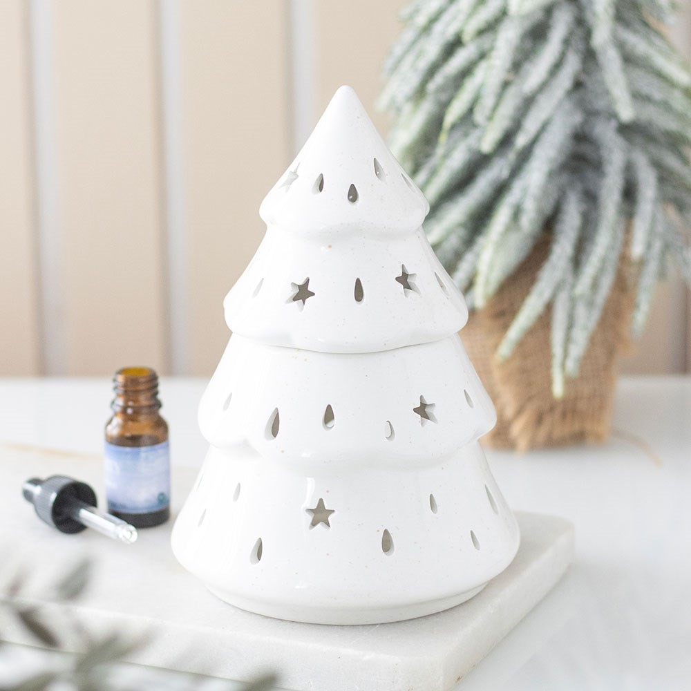 White Winter Fir Tree Oil Burner White Winter Fir Tree Oil Burner