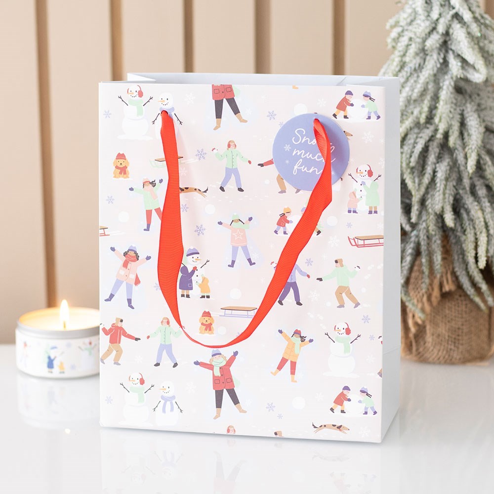 Snow Much Fun Print Gift Bag Snow Much Fun Print Gift Bag