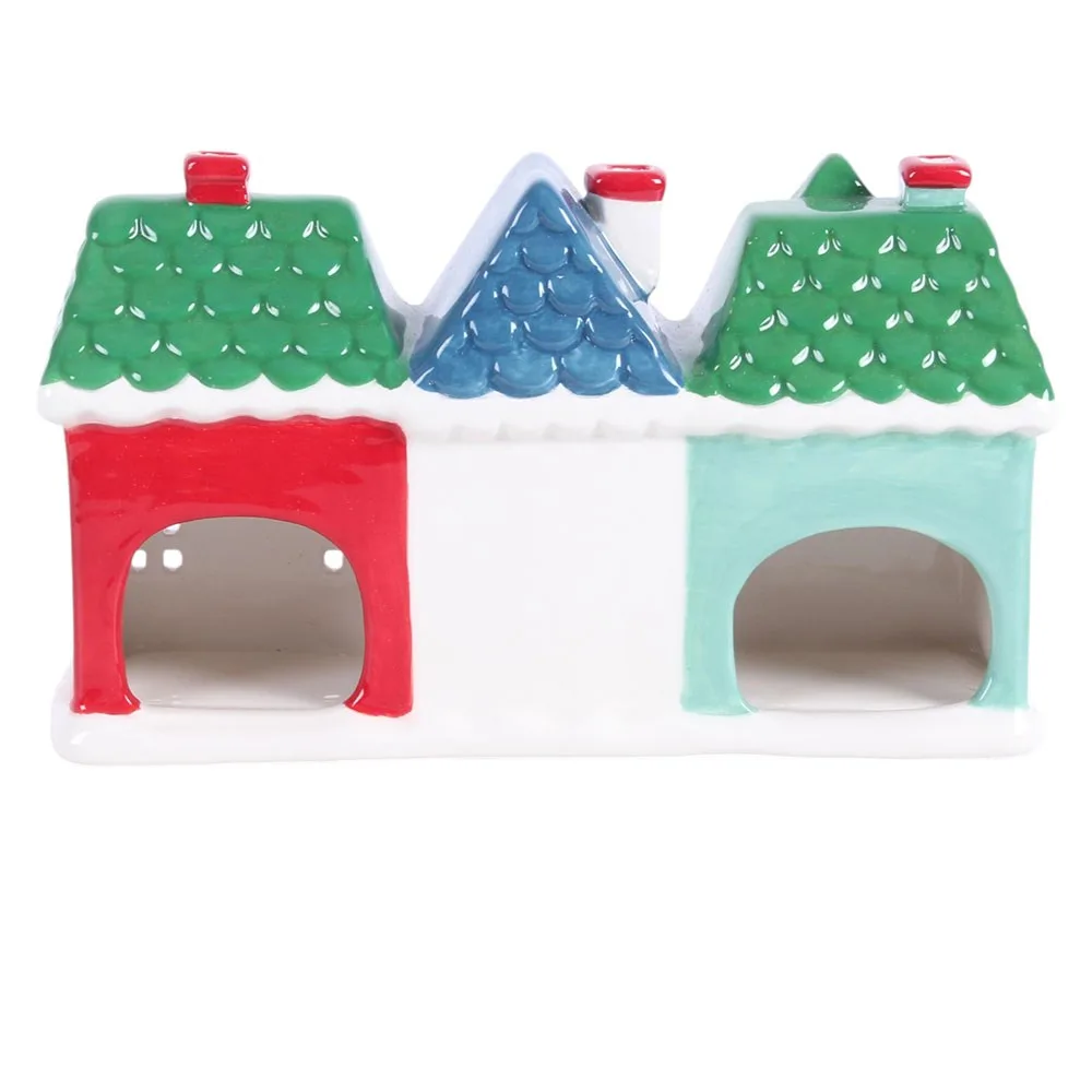 Christmas Street Tealight and Incense Cone Holder - Image 4