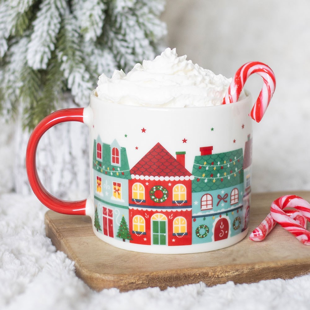 Christmas Street Print Mug Christmas Street Print Mug