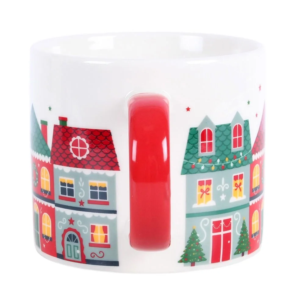 Christmas Street Print Mug - Image 3