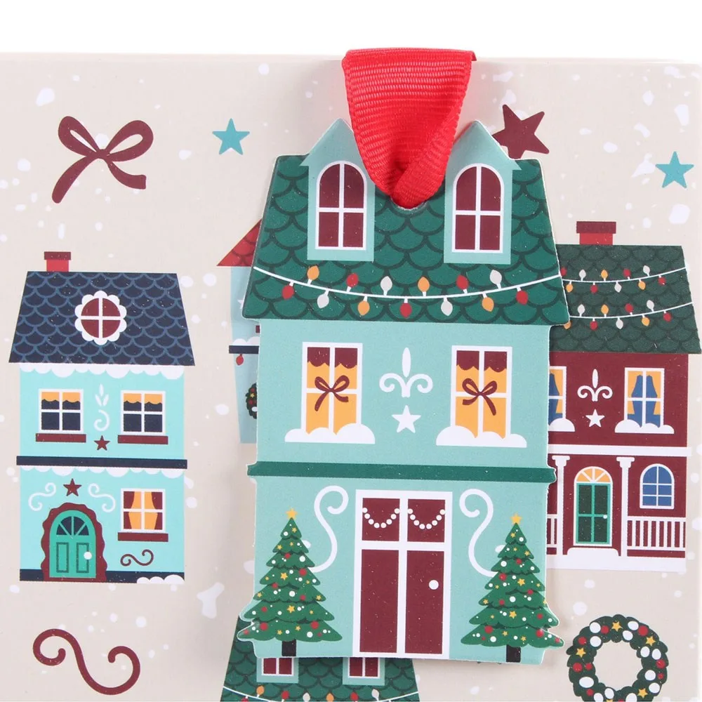 Christmas Street Print Gift Bag - Image 5