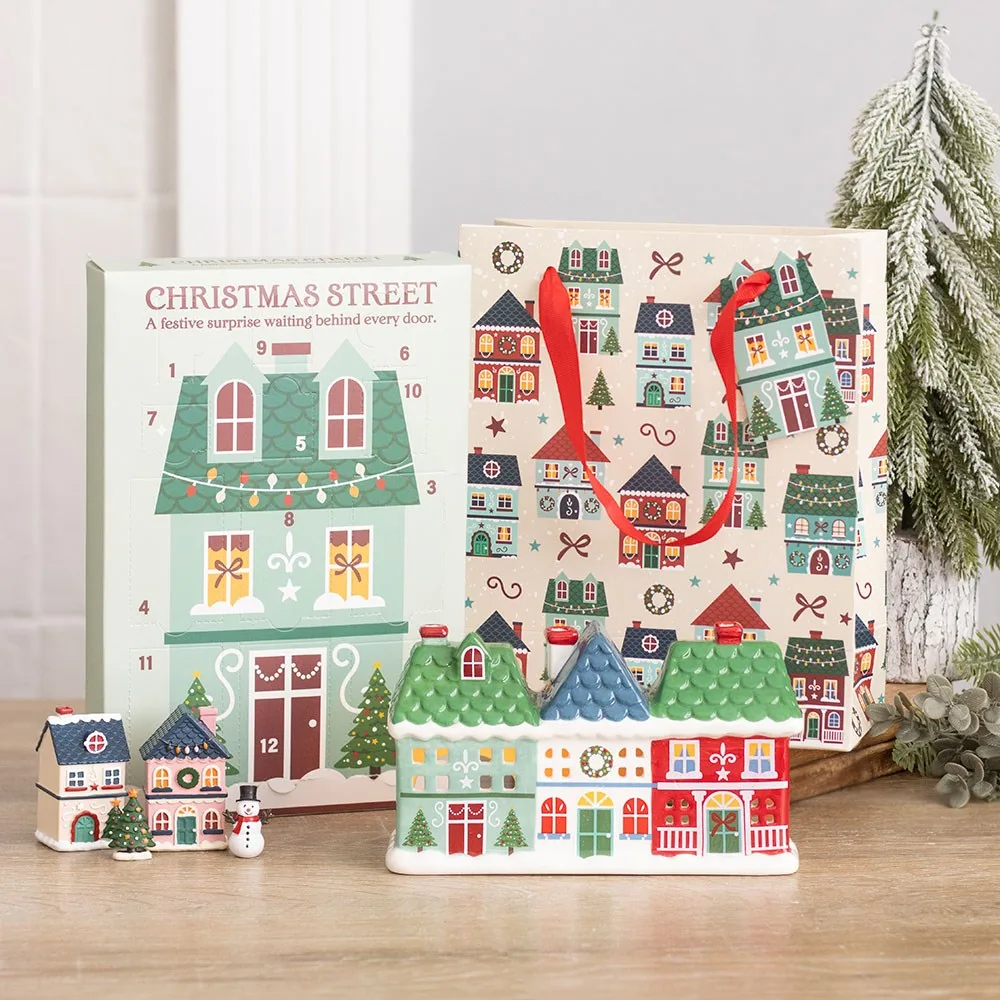 Christmas Street Print Gift Bag - Image 6