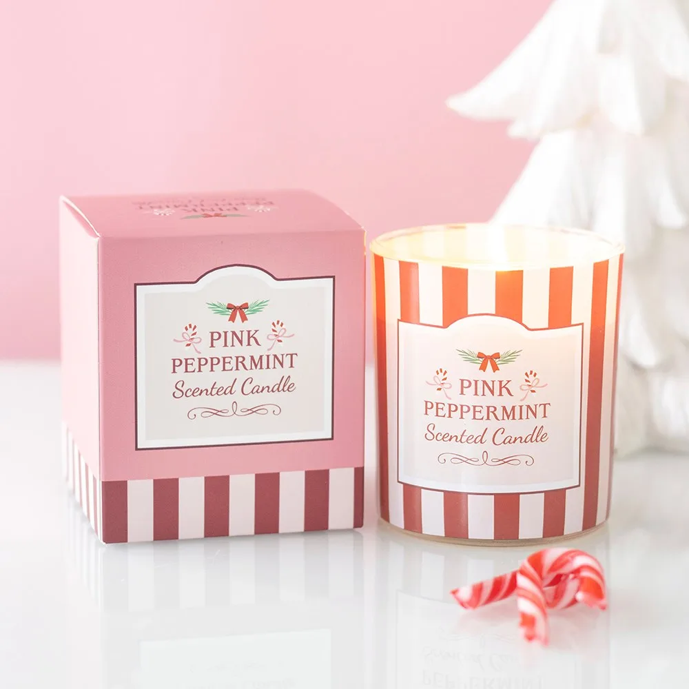 Pink Peppermint Scented Candle Pink Peppermint Scented Candle