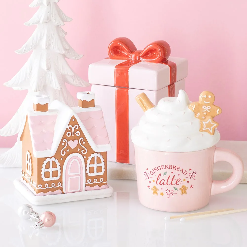 Pink Gingerbread Latte Oil Burner and Wax Warmer - Image 6
