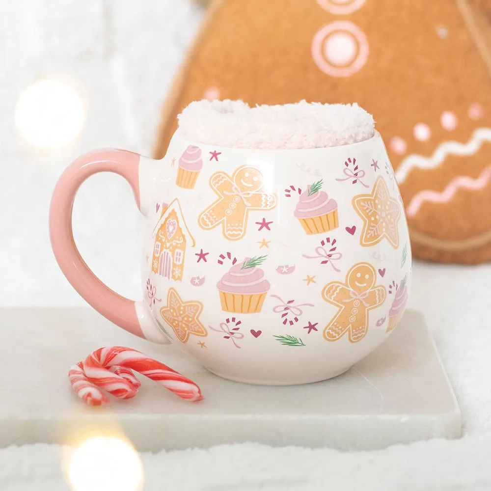 Sugarplum Bakery Print Mug and Socks Set Sugarplum Bakery Print Mug and Socks Set