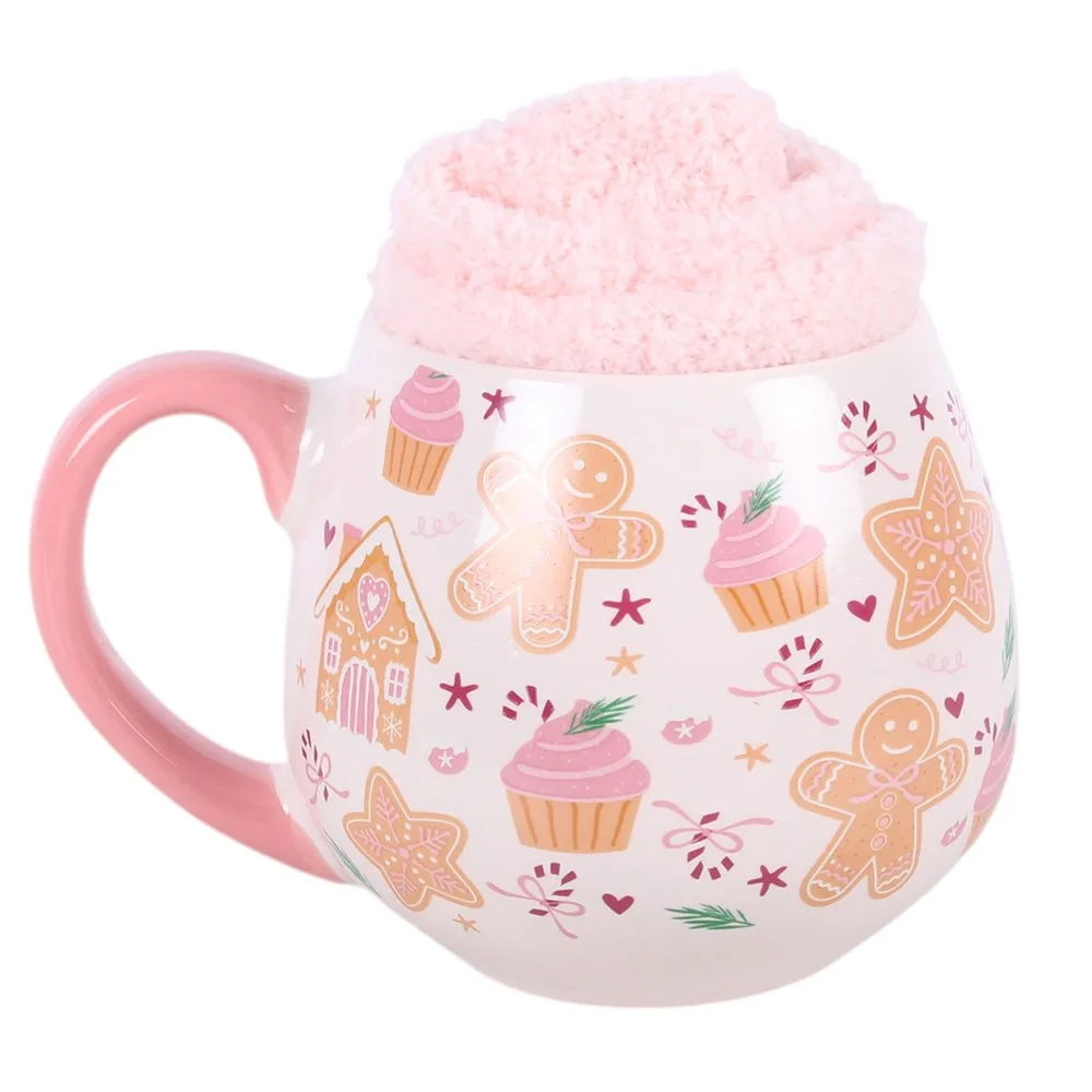 Sugarplum Bakery Print Mug and Socks Set - Image 3
