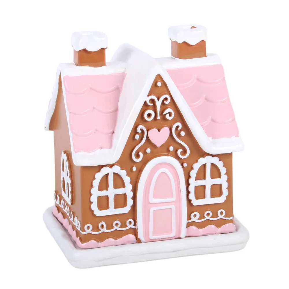 Pink Gingerbread House Incense Cone Burner - Image 2