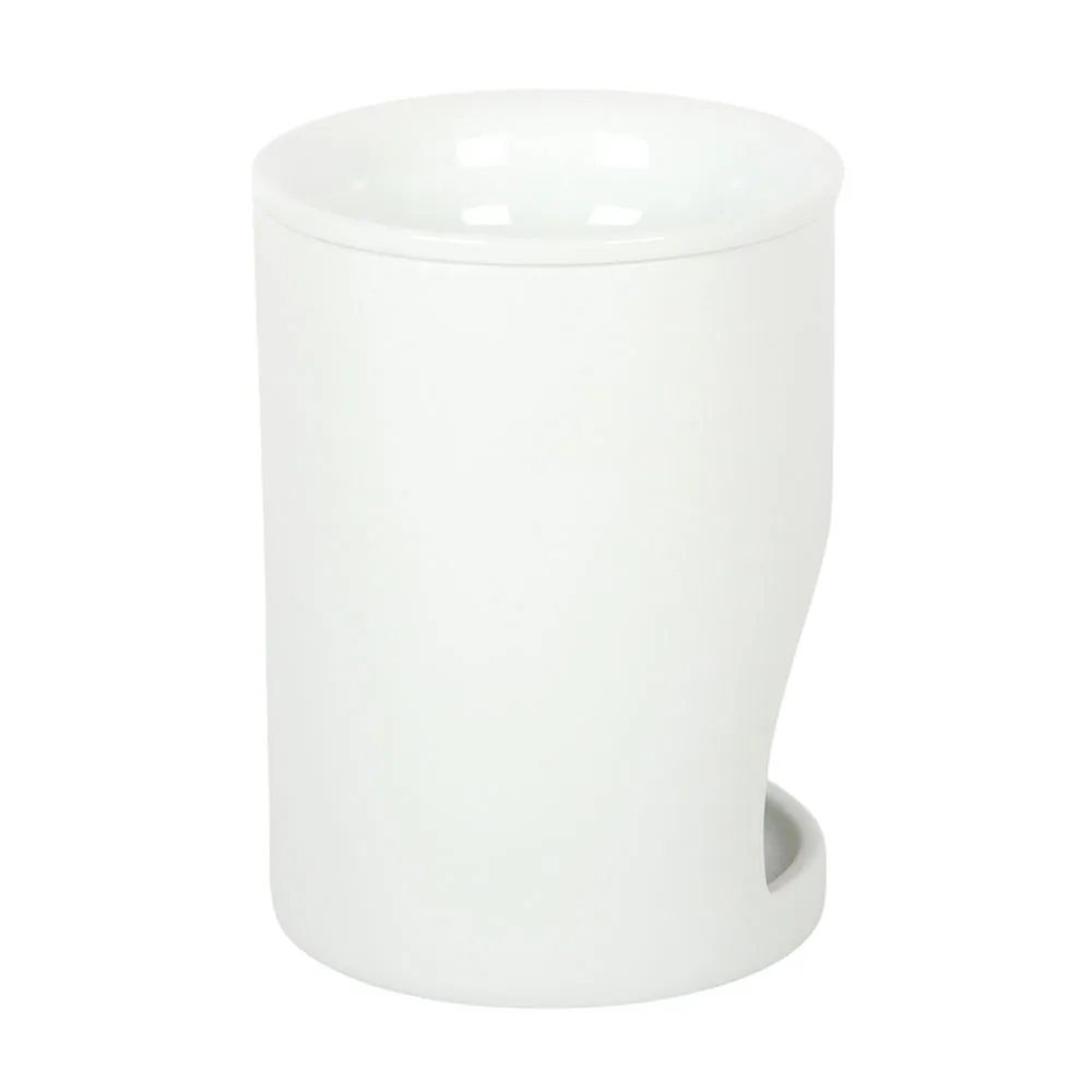 White Moon Phase Cut Out Oil Burner and Wax Warmer - Image 3