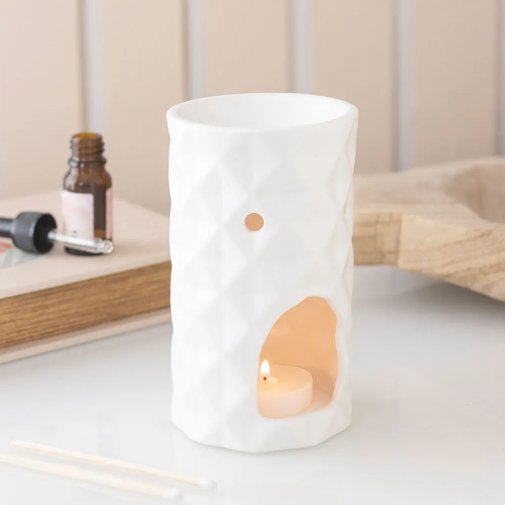 Geometric Faceted Oil Burner Geometric Faceted Oil Burner