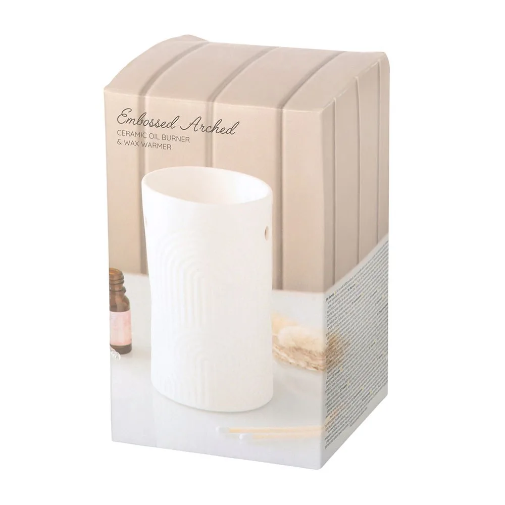 Embossed Arch Oil Burner and Wax Warmer - Image 5