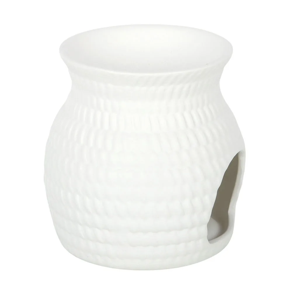 Woven Basket Effect Oil Burner and Wax Warmer, photo 3 of 5