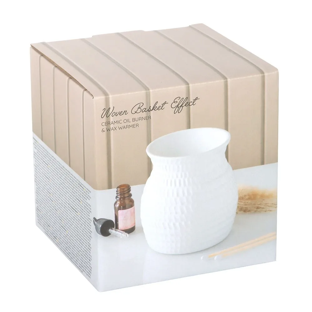 Woven Basket Effect Oil Burner and Wax Warmer, photo 5 of 5