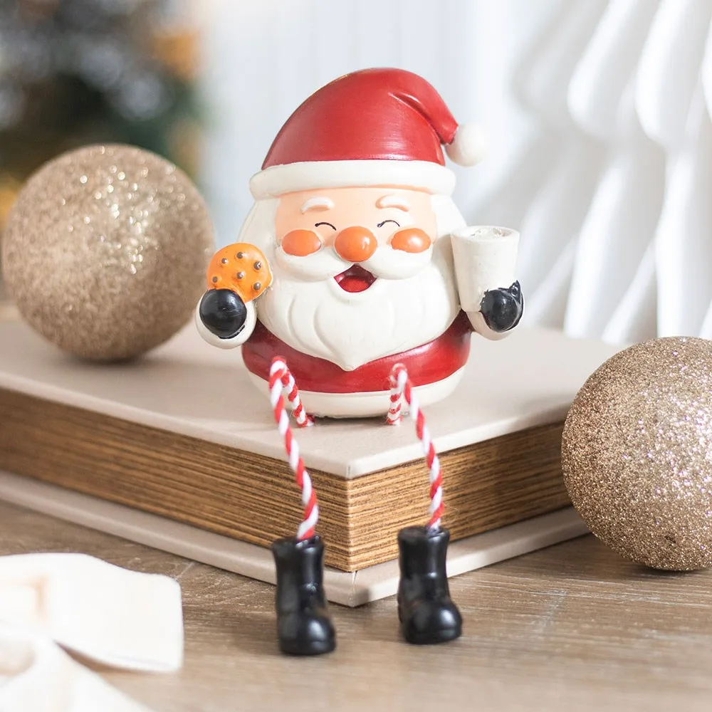 Jolly Santa Christmas Shelf Sitter Ornament Jolly Santa Christmas Shelf Sitter Ornament