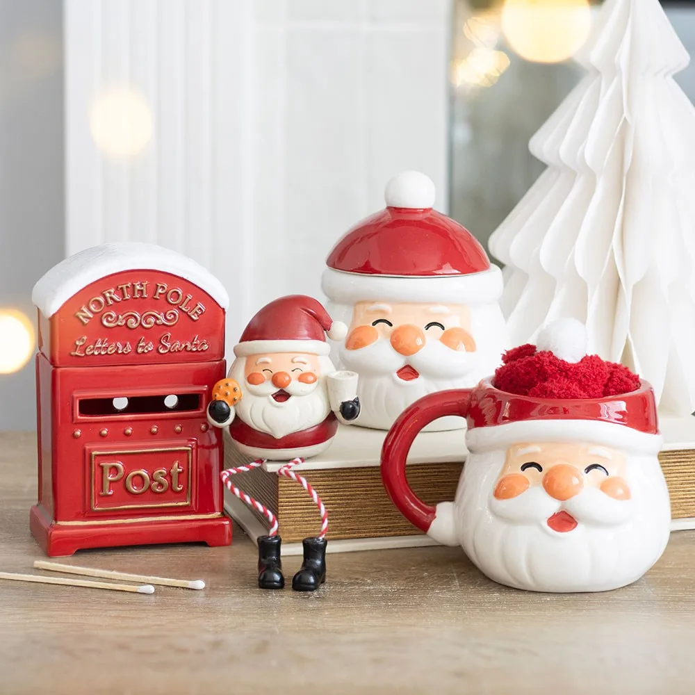 Jolly Santa Christmas Shelf Sitter Ornament - Image 5