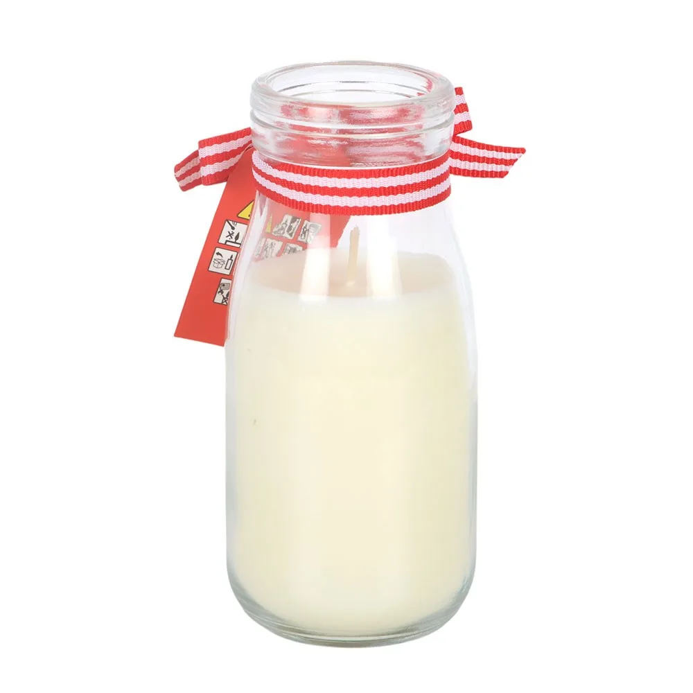 Set of 12 Cookies & Milk Scented Milk Bottle Candles in Display - Image 4